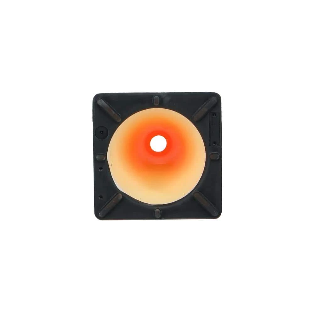 Unbranded 12 in. Orange PVC Flow Molded Cone 3 Unbranded 12 in. Orange PVC Flow Molded Cone - Image 3