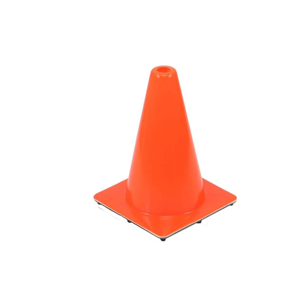 Unbranded 12 in. Orange PVC Flow Molded Cone 2 Unbranded 12 in. Orange PVC Flow Molded Cone - Image 2