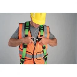 WERNER Easy Wear Adjustable Fall Protection Safety Harness (D-Ring) 17 WERNER Easy Wear Adjustable Fall Protection Safety Harness (D-Ring) -Safety Equipment Sales werner safety harnesses h513002w c3 1000