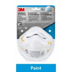 3M 8110S N95 Sanding Paint Prep Disposable Respirator, Size Small (2-Pack)