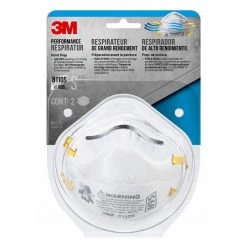 3M 8110S N95 Sanding Paint Prep Disposable Respirator, Size Small (2-Pack) -Safety Equipment Sales white 3m face masks 8110sp2 dc c3 1000