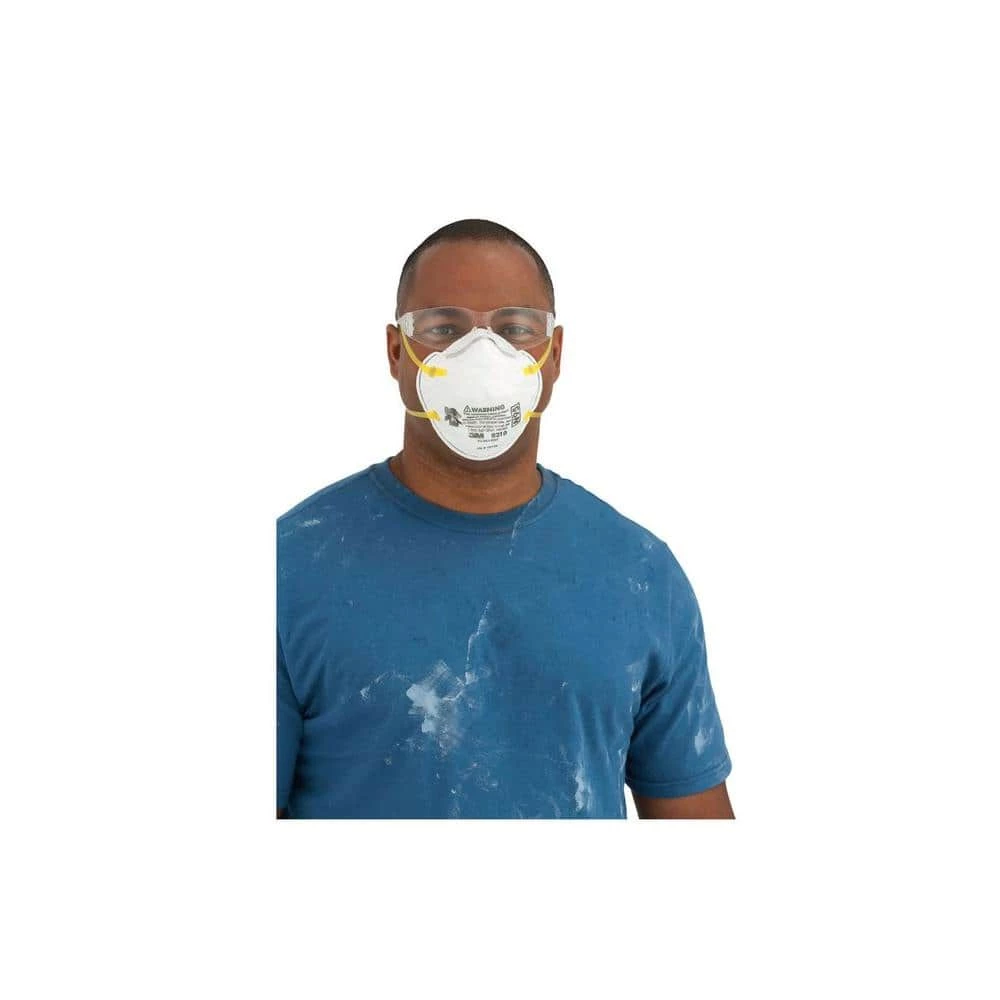 3M 8210 N95 Drywall Sanding Disposable Respirator (20-Pack) 8 3M 8210 N95 Drywall Sanding Disposable Respirator (20-Pack) - Image 8