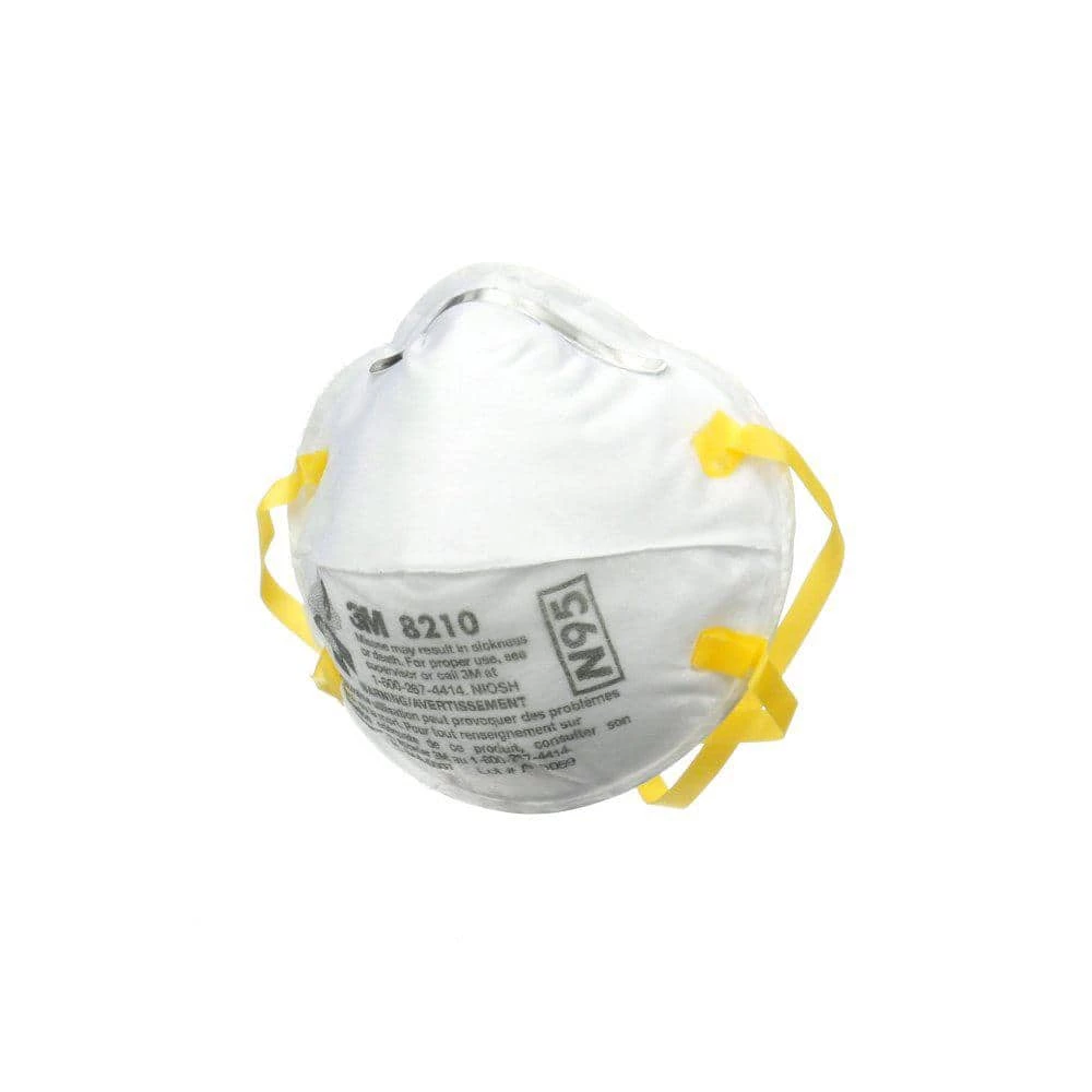 3M 8210 N95 Drywall Sanding Disposable Respirator (20-Pack) 4 3M 8210 N95 Drywall Sanding Disposable Respirator (20-Pack) - Image 4