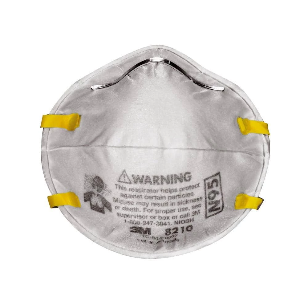 3M 8210 N95 Paint Prep Sanding Disposable Respirators (2-Pack) 2 3M 8210 N95 Paint Prep Sanding Disposable Respirators (2-Pack) - Image 2