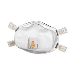 3M 8233 N100 Lead Paint Removal Disposable Respirator Mask with Cool Flow Valve (1-Pack) -Safety Equipment Sales white 3m face masks 8233pc1 b na 40 1000