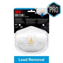 3M 8233 N100 Lead Paint Removal Disposable Respirator Mask with Cool Flow Valve (1-Pack)