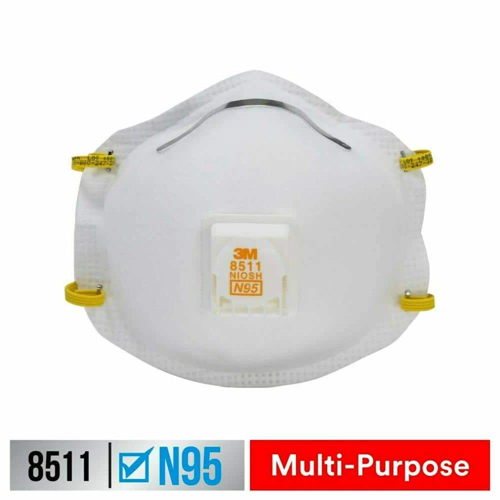 3M 8511 N95 Sanding and Fiberglass Disposable Respirator with Cool Flow Valve (1-Pack) 1 3M 8511 N95 Sanding and Fiberglass Disposable Respirator with Cool Flow Valve (1-Pack)