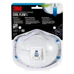 3M 8577 P95 Paint Odor Disposable Respirator Mask with Cool Flow Valve (2-Pack)