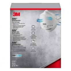 3M 9205 N95 Aura Particulate Disposable Respirator Foldable (20-Pack)(Case of 4) -Safety Equipment Sales white 3m face masks 9205p 20 dc 40 1000 1