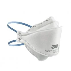 3M 9205 N95 Aura Particulate Disposable Respirator Foldable (20-Pack) -Safety Equipment Sales white 3m face masks 9205p 20 dc 76 1000