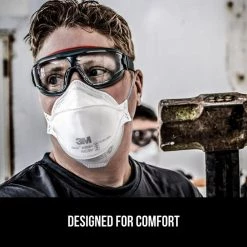 3M 9205 N95 Aura Particulate Disposable Respirator Foldable (20-Pack) -Safety Equipment Sales white 3m face masks 9205p 20 dc c3 1000