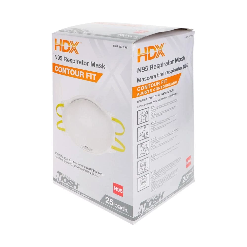 HDX Non Valve Respirator (25-Pack) 3 HDX Non Valve Respirator (25-Pack) - Image 3