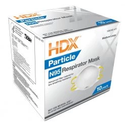 HDX N95 Respirator Masks M/L (10-Pack)