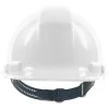 MAXIMUM SAFETY White 4-Point Pinlock Suspension Cap Style Hard Hat