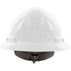 MAXIMUM SAFETY White 4 Point Ratchet Suspension Full Brim Hard Hat 12 MAXIMUM SAFETY White 4 Point Ratchet Suspension Full Brim Hard Hat -Safety Equipment Sales white maximum safety hard hats mx120r vpd6 4f 1000