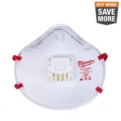 Milwaukee N95 Professional Multi-Purpose Valved Respirator (3-Pack)