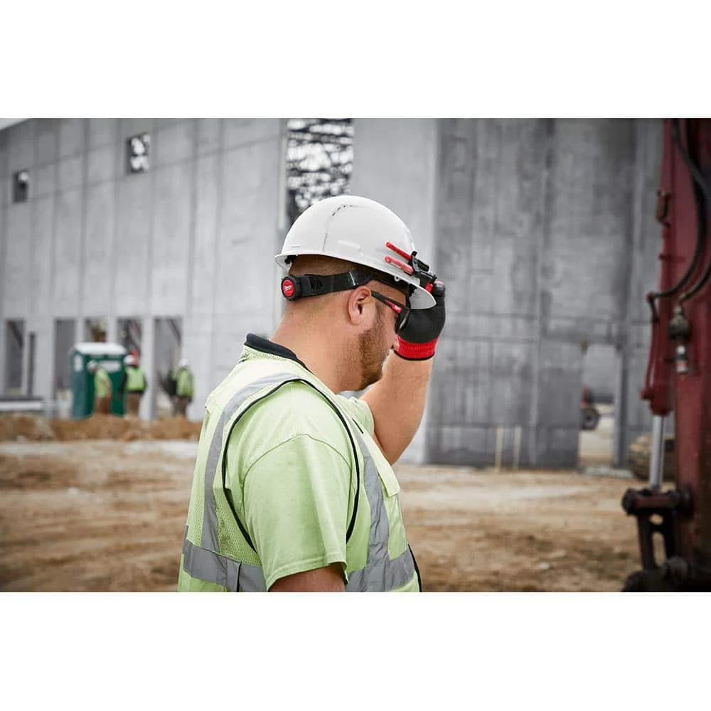 Milwaukee BOLT White Type 1 Class C Front Brim Vented Hard Hat with 4 Point Ratcheting Suspension 7 Milwaukee BOLT White Type 1 Class C Front Brim Vented Hard Hat with 4 Point Ratcheting Suspension - Image 7