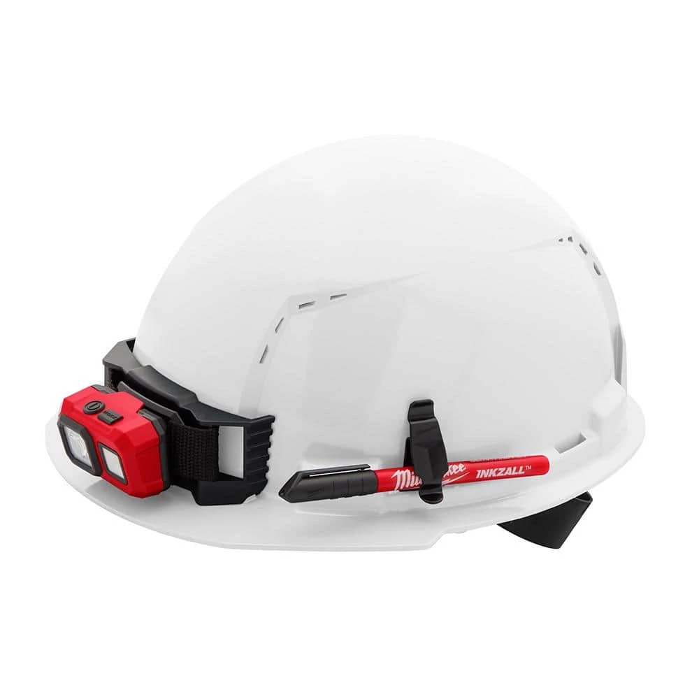 Milwaukee BOLT White Type 1 Class C Front Brim Vented Hard Hat with 4 Point Ratcheting Suspension 8 Milwaukee BOLT White Type 1 Class C Front Brim Vented Hard Hat with 4 Point Ratcheting Suspension - Image 8