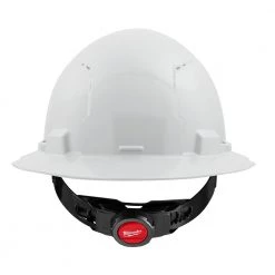 Milwaukee BOLT White Type 1 Class C Full Brim Vented Hard Hat with 4 Point Ratcheting Suspension -Safety Equipment Sales white milwaukee hard hats 48 73 1201 4f 1000