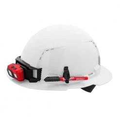 Milwaukee BOLT White Type 1 Class C Full Brim Vented Hard Hat with 4 Point Ratcheting Suspension -Safety Equipment Sales white milwaukee hard hats 48 73 1201 c3 1000
