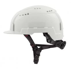 Milwaukee BOLT White Type 2 Class C Front Brim Vented Safety Helmet -Safety Equipment Sales white milwaukee hard hats 48 73 1320 76 1000