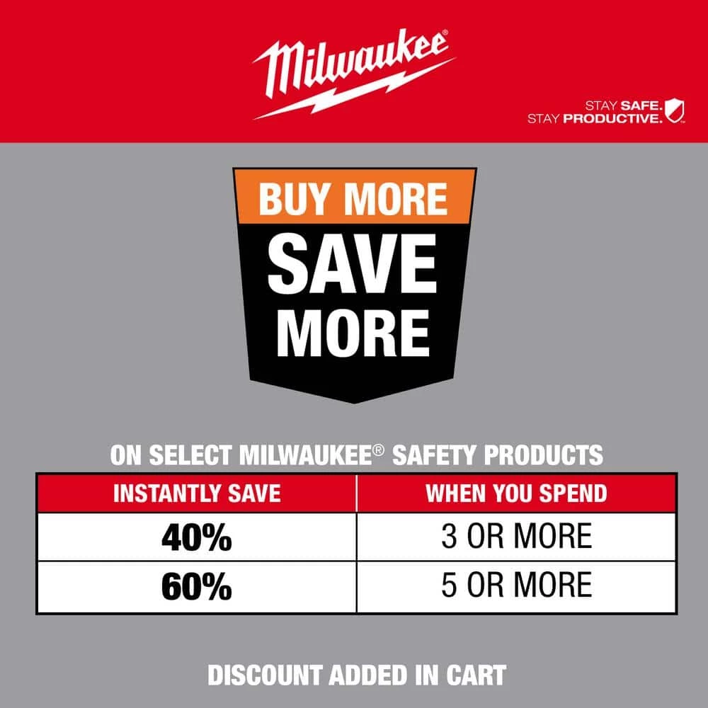 Milwaukee N95 Multi-Purpose Unvalved Respirator (10-Pack) 2 Milwaukee N95 Multi-Purpose Unvalved Respirator (10-Pack) - Image 2