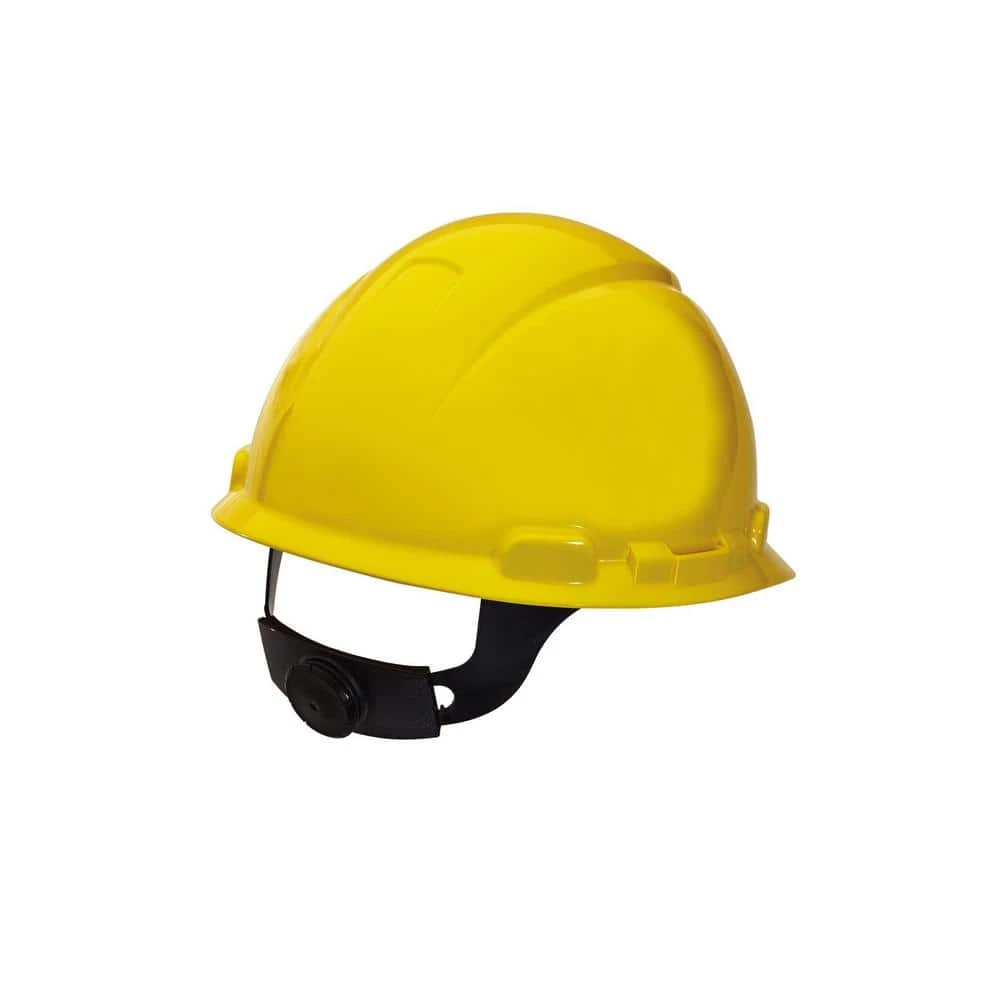 3M Yellow Non-Vented Hard Hat with Ratchet Adjustment 3 3M Yellow Non-Vented Hard Hat with Ratchet Adjustment - Image 3