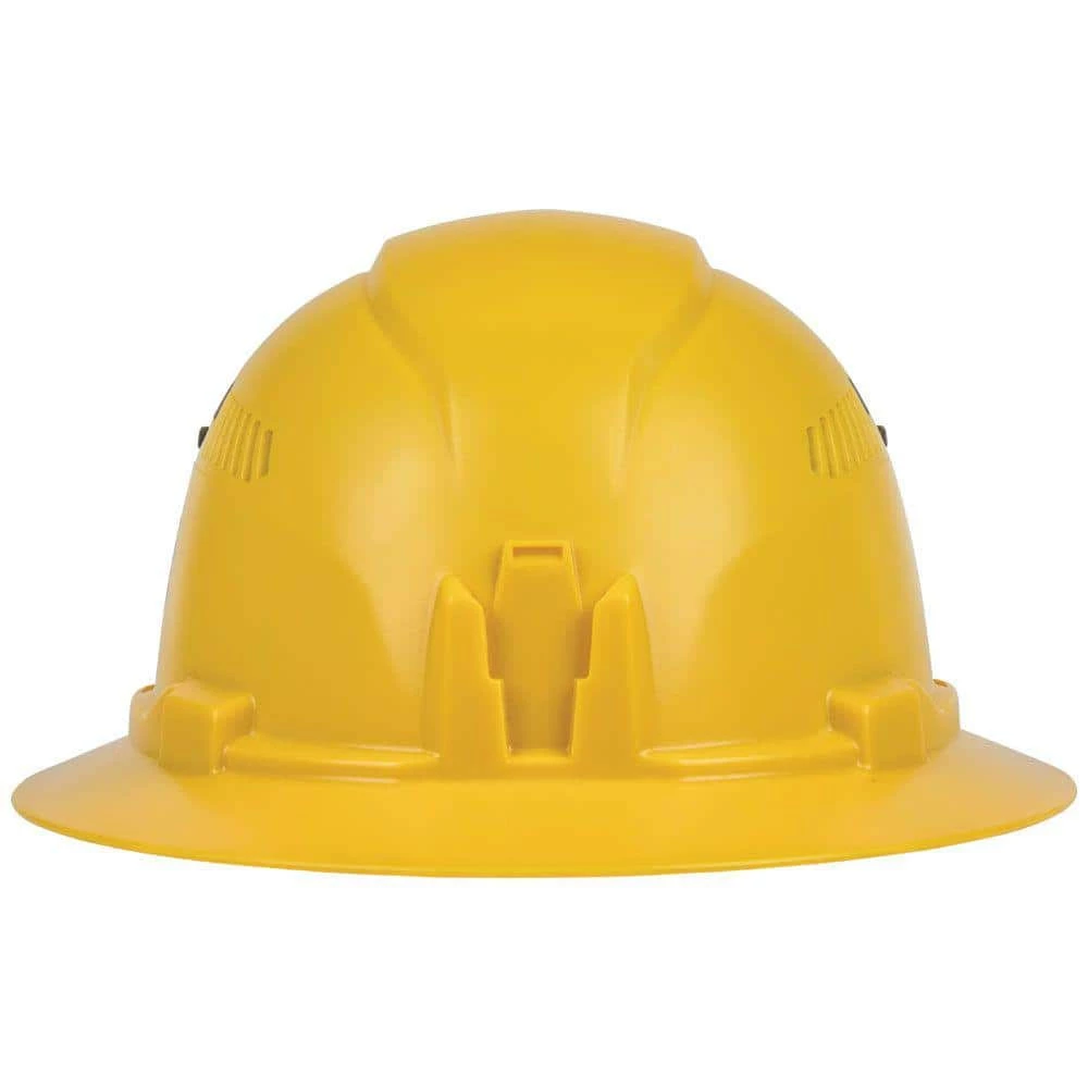 Klein Tools Yellow Hard Hat, Vented, Full Brim 6 Klein Tools Yellow Hard Hat, Vented, Full Brim - Image 6