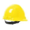 MAXIMUM SAFETY Yellow 4-Point Pinlock Suspension Cap Style Hard Hat
