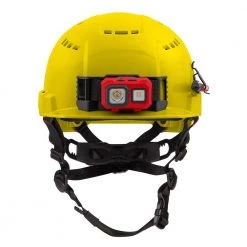 Milwaukee BOLT Yellow Type 2 Class C Front Brim Vented Safety Helmet -Safety Equipment Sales yellow milwaukee hard hats 48 73 1322 fa 1000